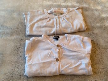 Lot de 2 gilets blancs 12mois