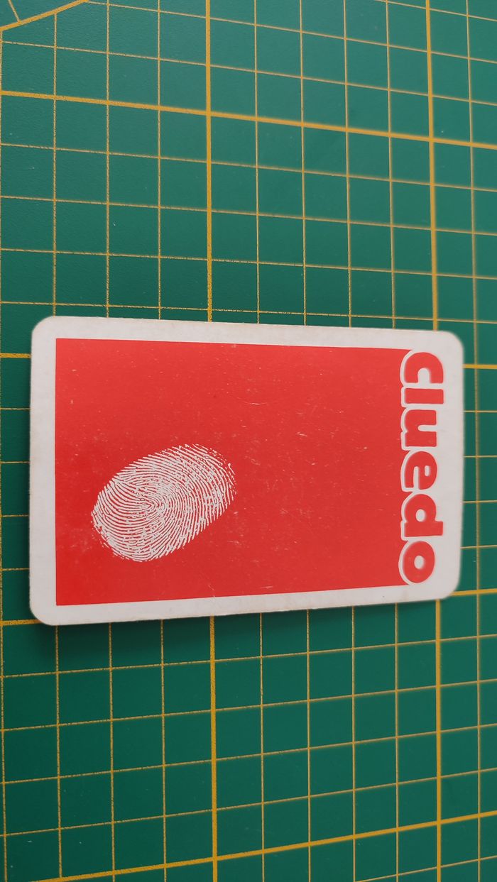 Carte Madame Leblanc en l'état Cluedo miro-meccano pièce détachée jeu de société #E26 - photo numéro 2