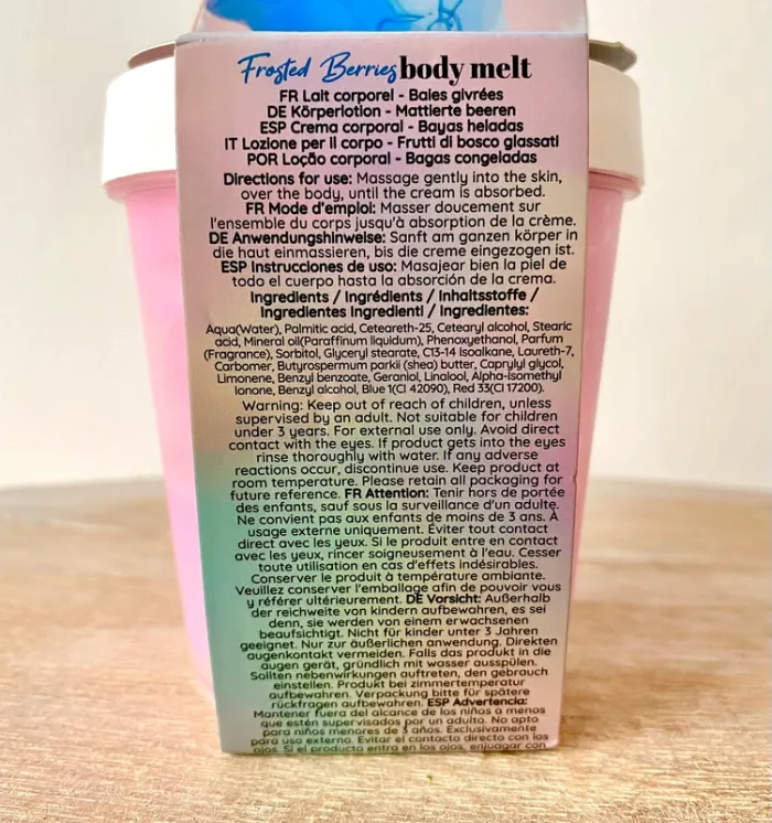 body melt / lait corporel Frosted Berries Frozen Mad Beauty Neuf Disney Olaf - photo numéro 3