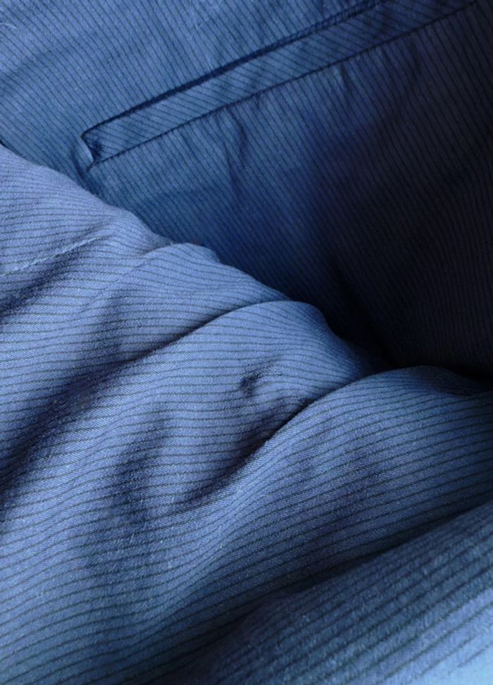 Chino bleu rayé taille 38 - Hugo de Hugo Boss - bon état - photo numéro 7