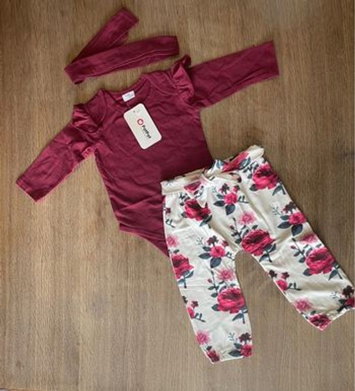 Ensemble bebe fille dodies pantalon bandeau - photo numéro 4