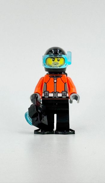 Lego Figurines City : Pilote de Sous-Marin, Sous-Marinier / Chercheur et Photographe - NEUF