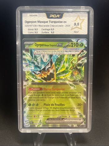 Carte Pokémon Ogerpon EX 025/167 PCA 9,5