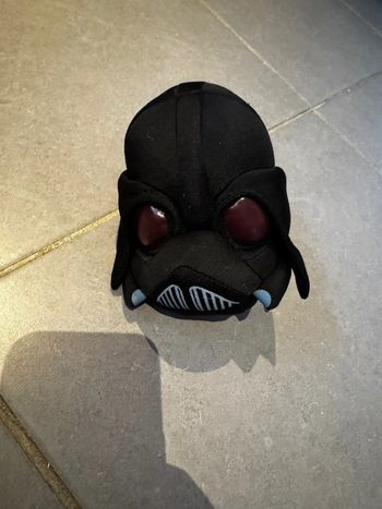 Peluche - Angry birds / Star wars - Tête de Dark Vador - Noir - 15 cm * 12 cm