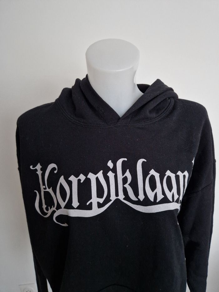 Sweat homme noir avec inscription blanche, Gildan - photo numéro 2