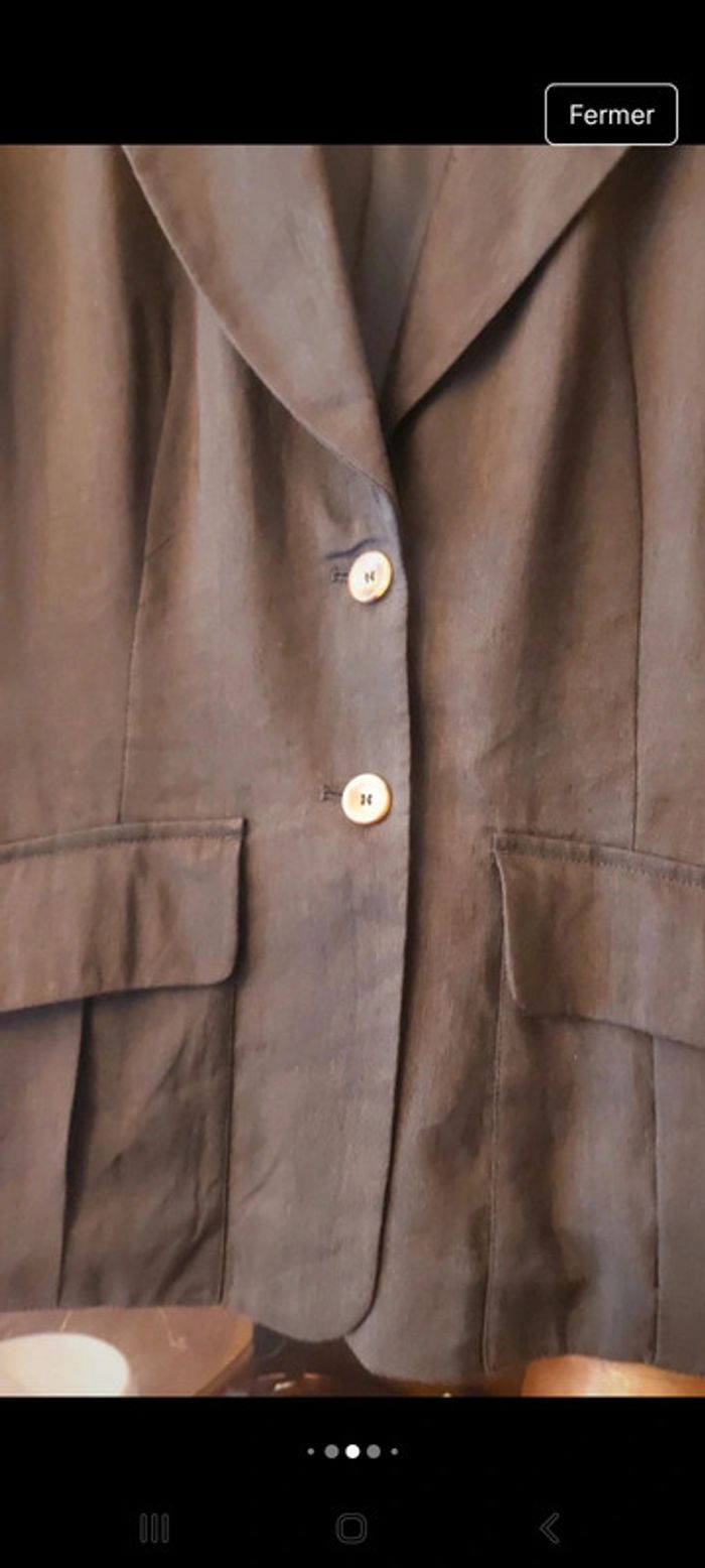 Blazer Apanage be/fr 40 en lin en parfait état - photo numéro 5