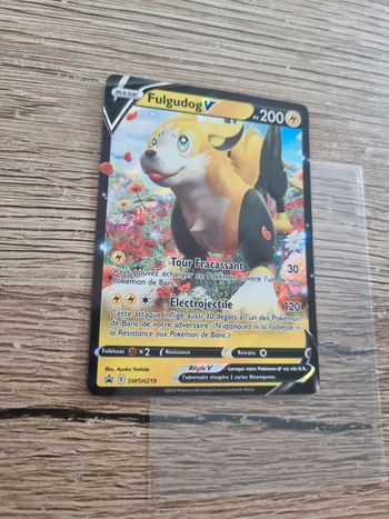 Carte pokémon fulgudog V swsh219 année 2022