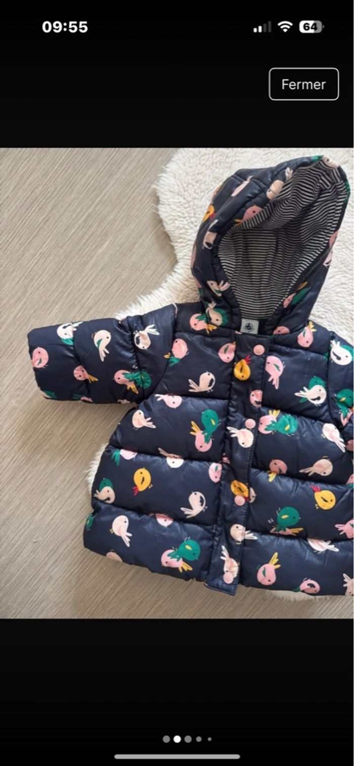 Doudoune petit bateau 6 mois quasiment pas porté - photo numéro 2