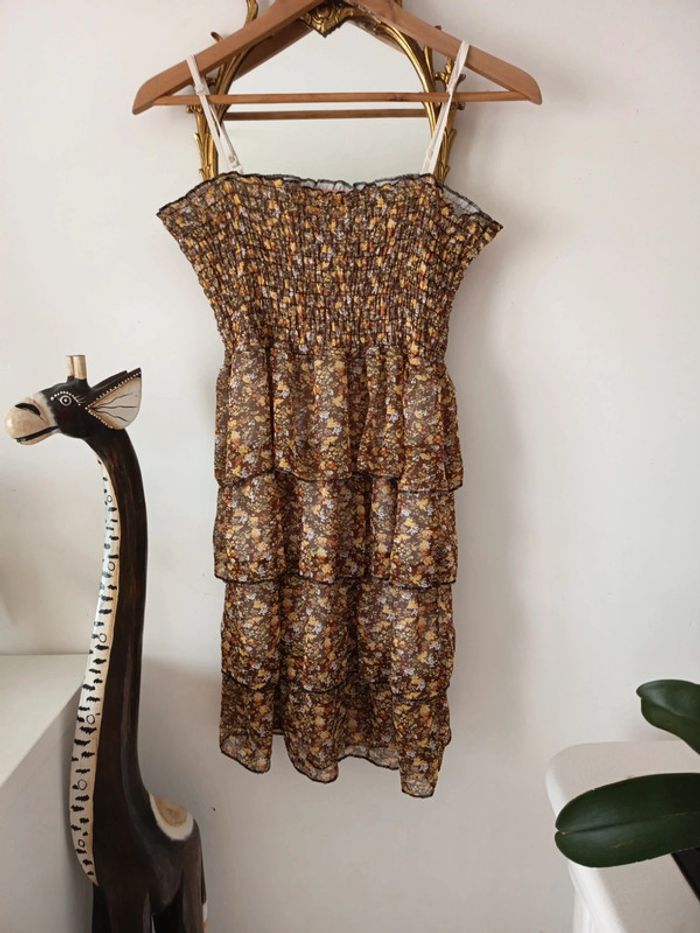 Robe fleurie bustier
