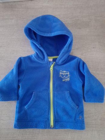 Gilet à capuche Domyos garçon 9 mois