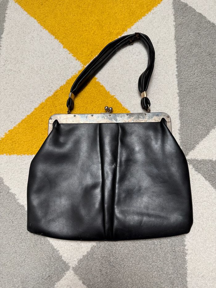 Sac à mains en cuir vintage