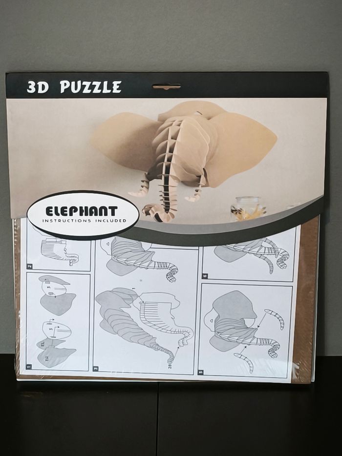Puzzle 3D en carton