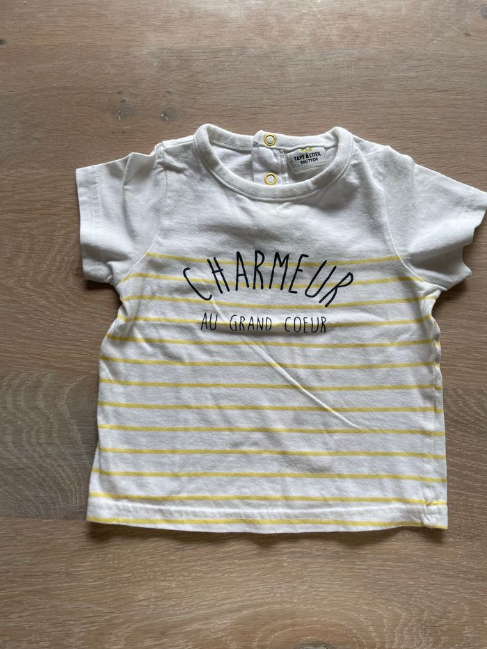 Lot de 2 t-shirt 9 mois - photo numéro 2