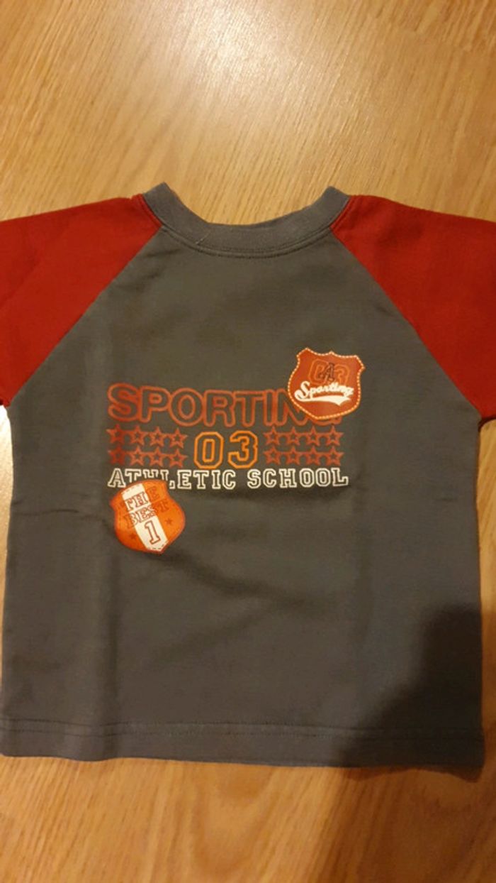 sweat 5 ans rouge et gris - photo numéro 2