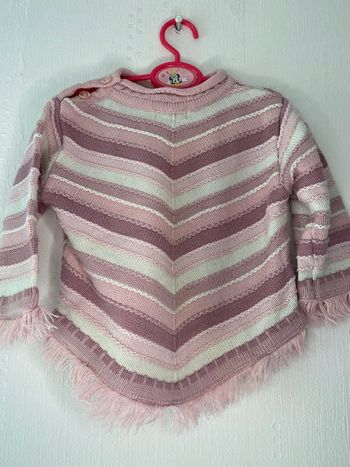 Poncho pull a rayures 