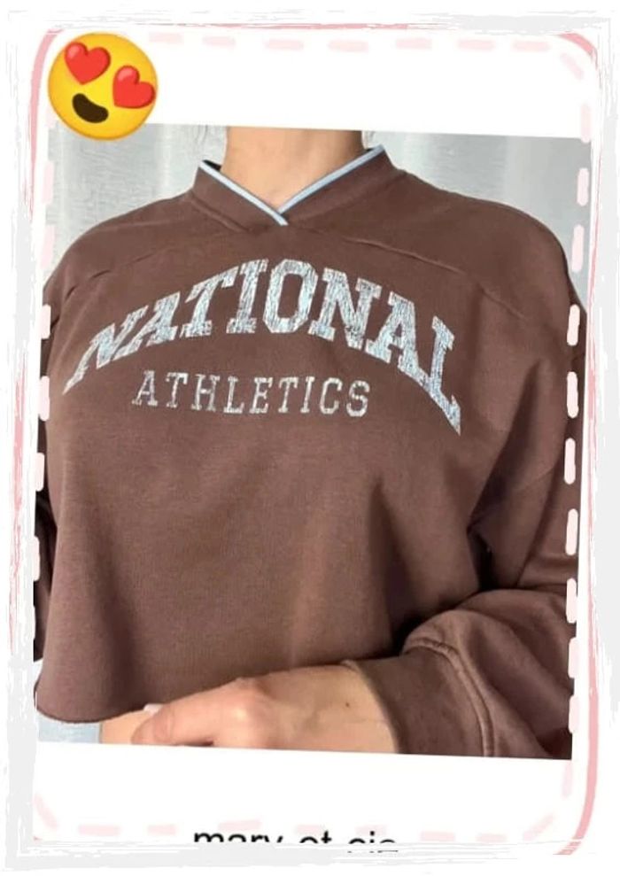 Sweat court, crop top manches longues taille M - H&M divided - photo numéro 3