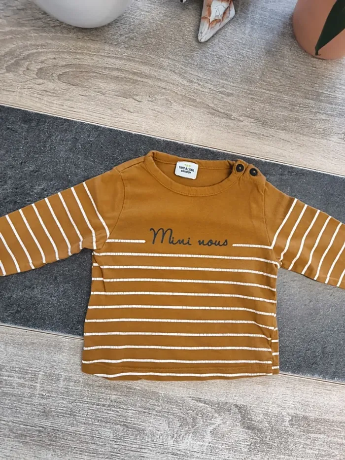 Tee-shirt garçon ml 6 mois Tao - photo numéro 2