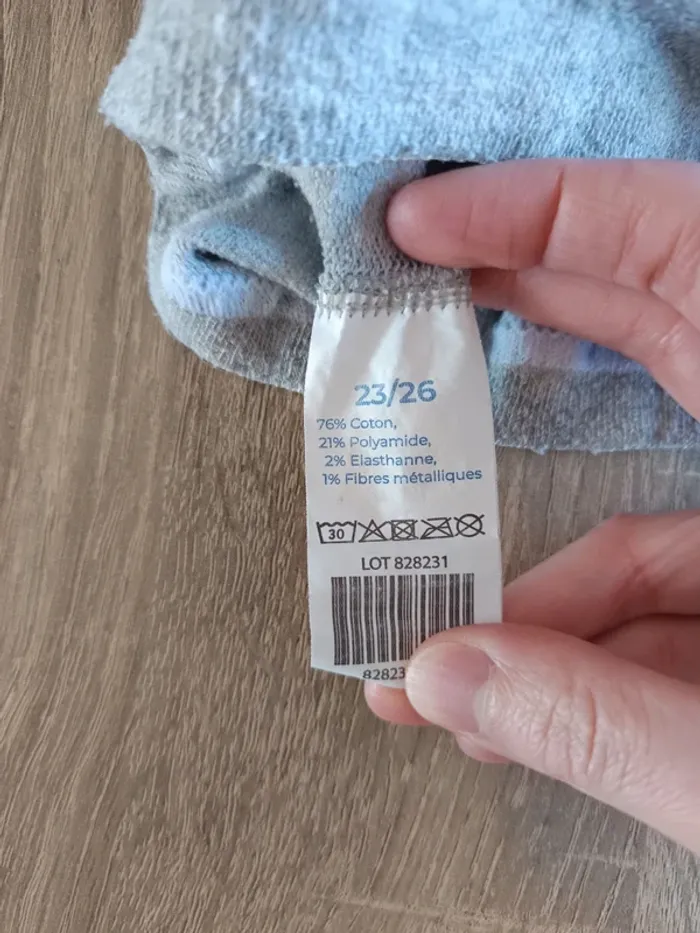 Collants chauds gris et noir chat Chaussexpo fille taille 23/26 - photo numéro 6