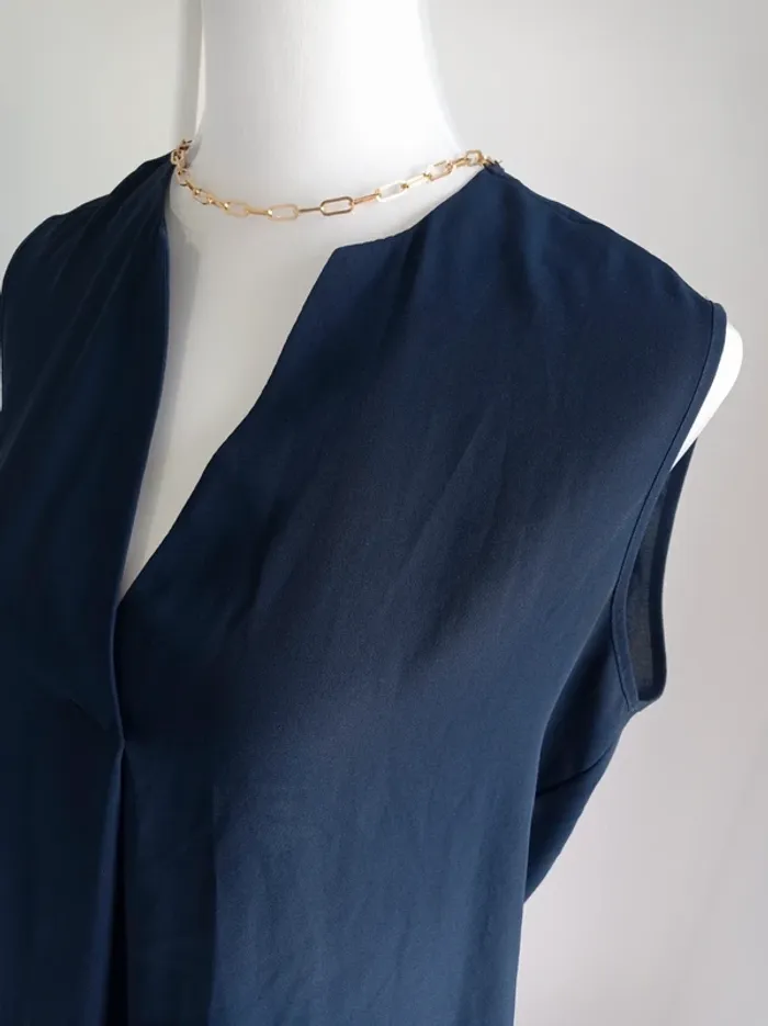 Haut débardeur fluide bleu marine T.L Primark - photo numéro 2