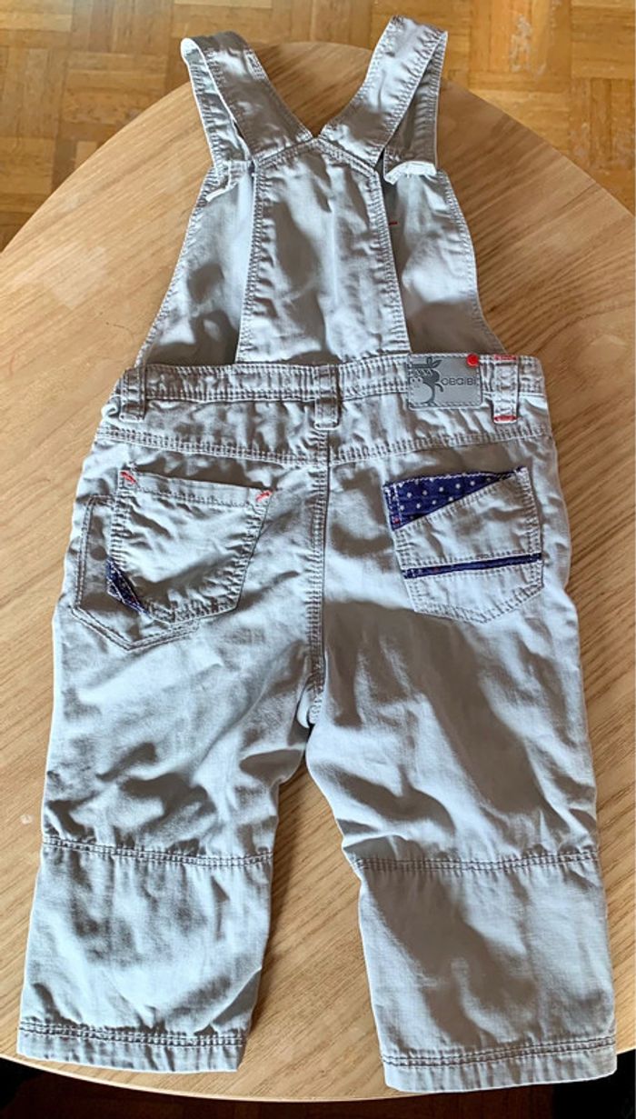 Salopette grise Obaïbi 12 mois garçon - photo numéro 2