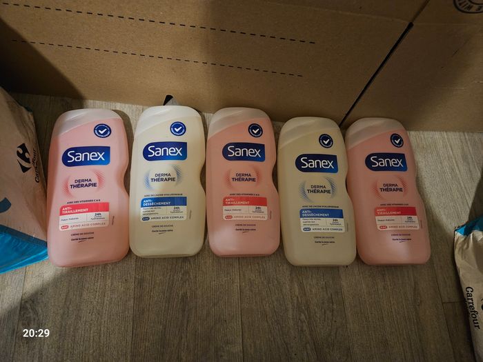 5 gel douche sanex  thérapie