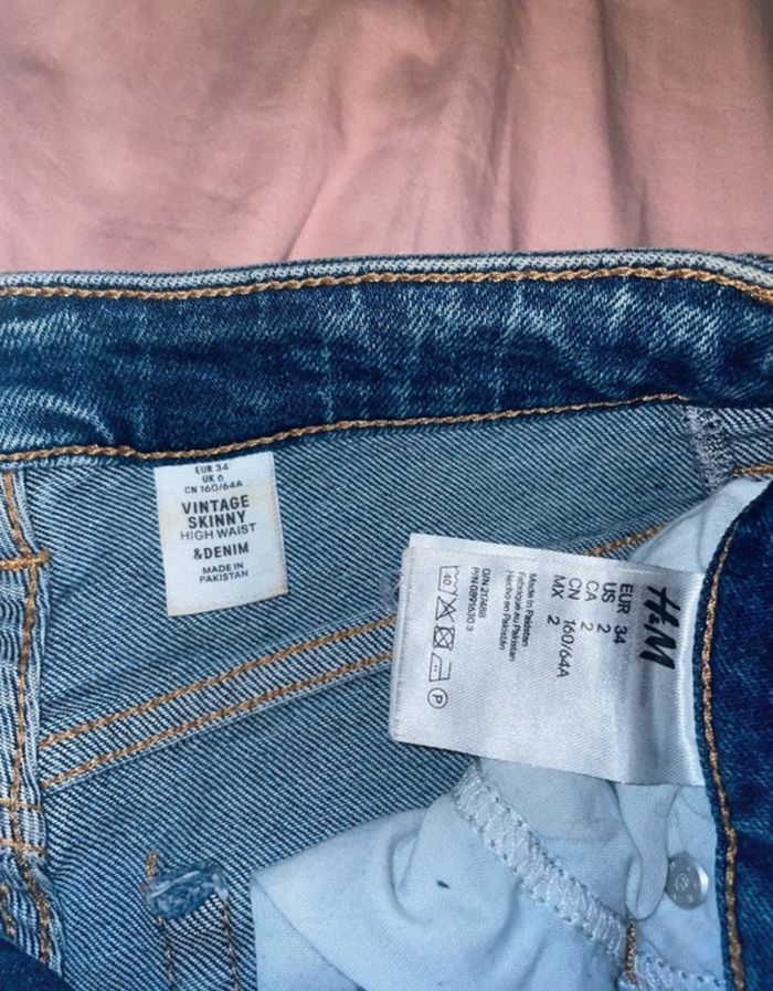 Jean H&M Vintage Skinny High Waist - photo numéro 2