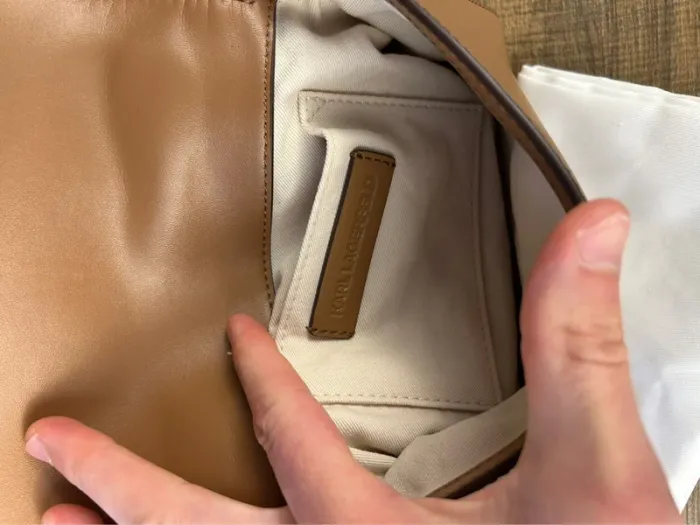 Sac Bandoulière Karl Lagerfeld Autograph Camel Neuf - photo numéro 7