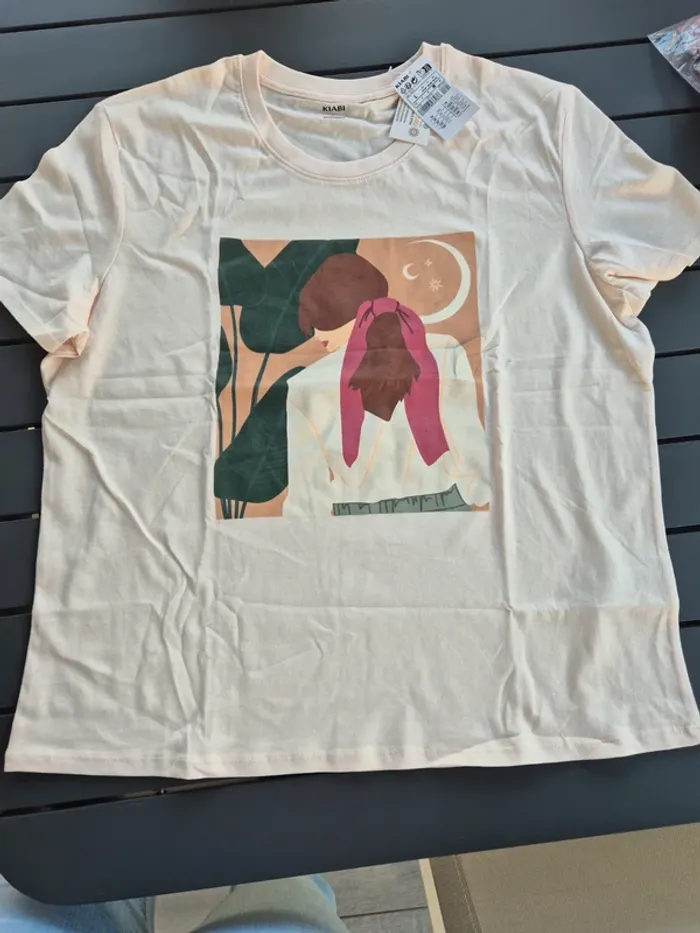 Tee-shirt femme coton kiabi L