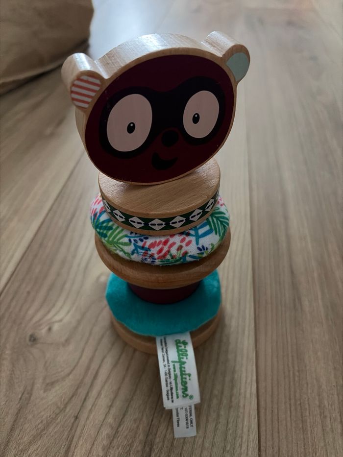 Pyramide à empiler Georges rouge Liliputiens - photo numéro 2