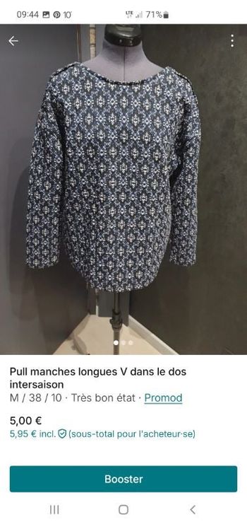 Pull confortable epais