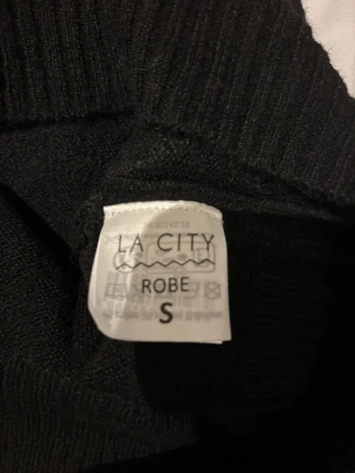 Pull robe La City col V noire taille 36 -S neuve - photo numéro 7