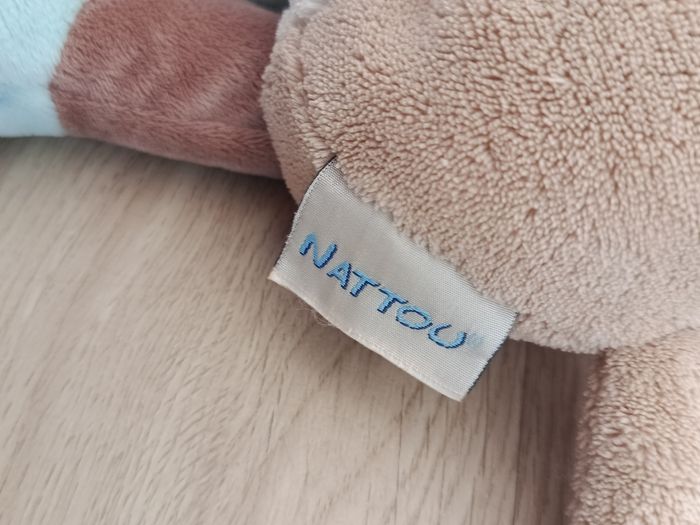 Peluche chien 30 cm Nattou - photo numéro 4