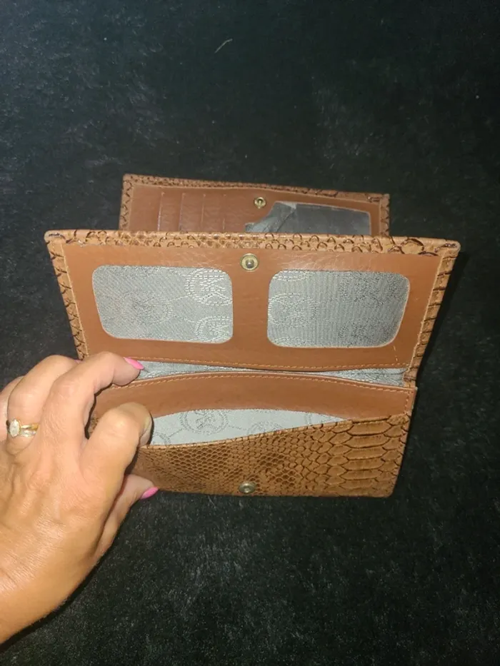 Grand portefeuille marron - photo numéro 5
