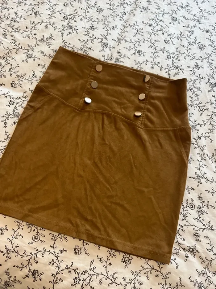 Jupe marron camel