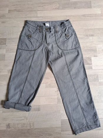 Pantacourt transformable lin taille 38