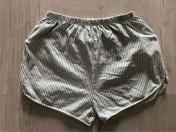 Shorty vert/blanc rayé « variance » T 12 ans NEUF