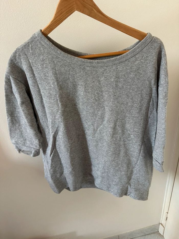 Sweat gris paillé
