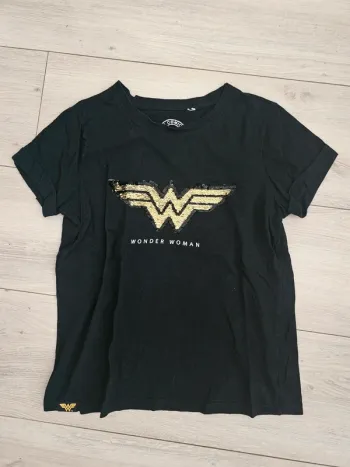 Tee-shirt sequins reversible Wonder woman