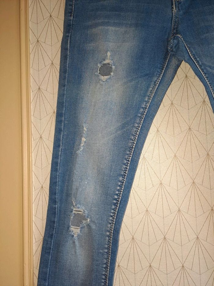 Jean femme slim 36 sd jeans effet used tbe - photo numéro 7