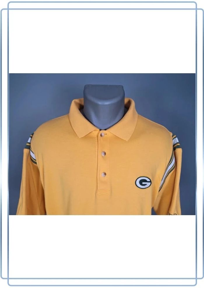 Polo NFL Green Bay Packers  – Reebok – Vintage – Taille L - full broderie (569) - photo numéro 2