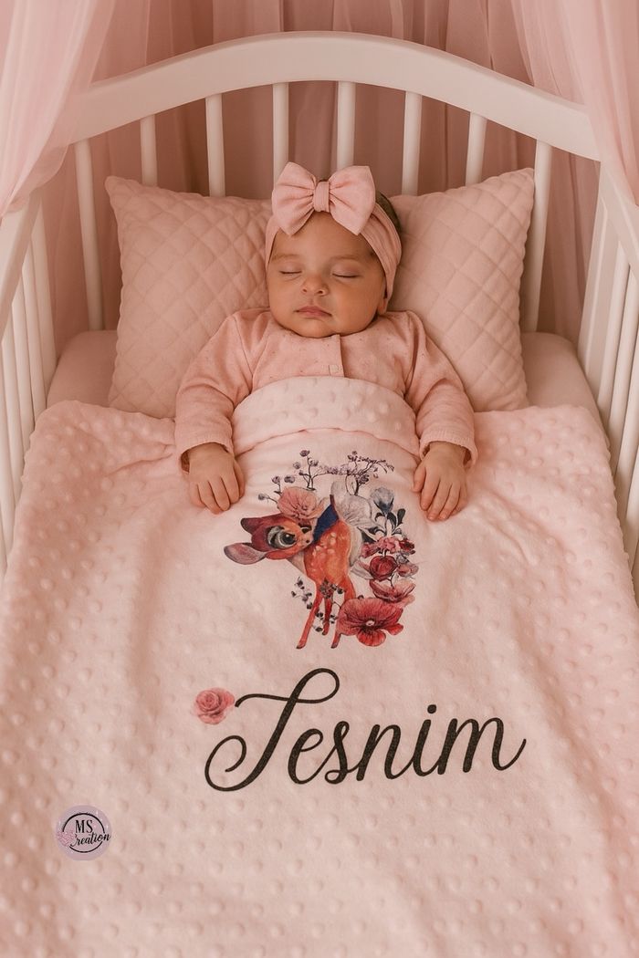 Couverture bambi personnalisée