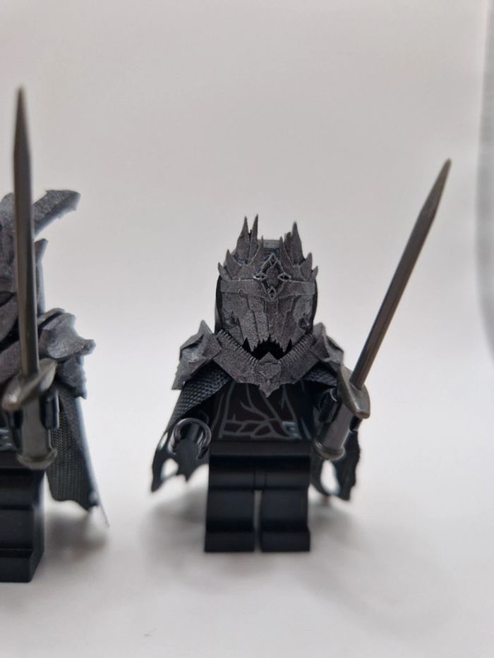 Figurines type lego 4 Nazgul custom 3d résine et peint seigneur des anneaux - photo numéro 6
