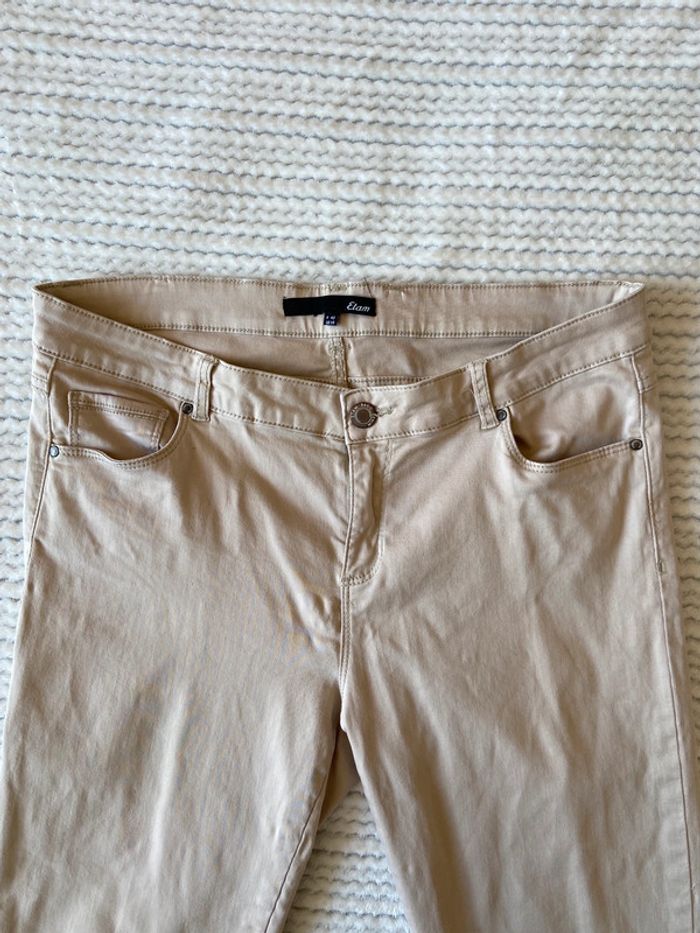 Lot de 3 pantalons coton taille basse / Taille 42 - photo numéro 4
