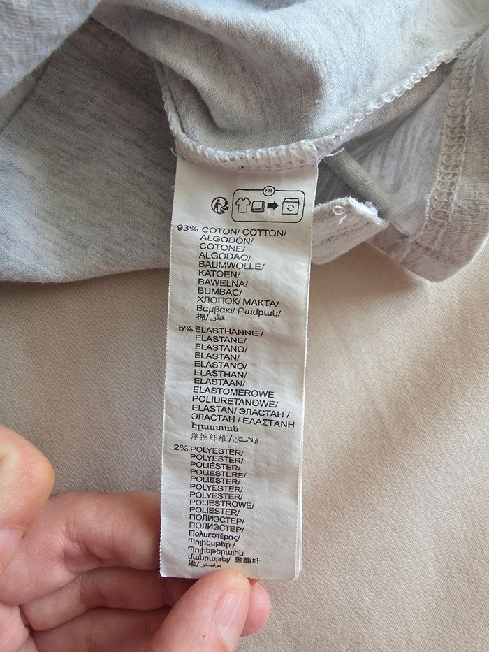 Kiabi Sous-pull Coton Gris Très bon état 1 mois 54 cm - photo numéro 4