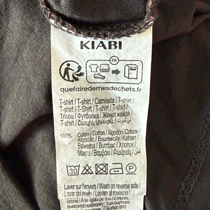 T-shirt noir à manches courtes | KIABI - photo numéro 4