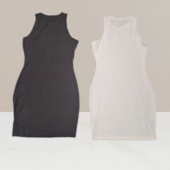 Lot de robes décontractées gris & blanc - Shein - Taille M - photo numéro 3
