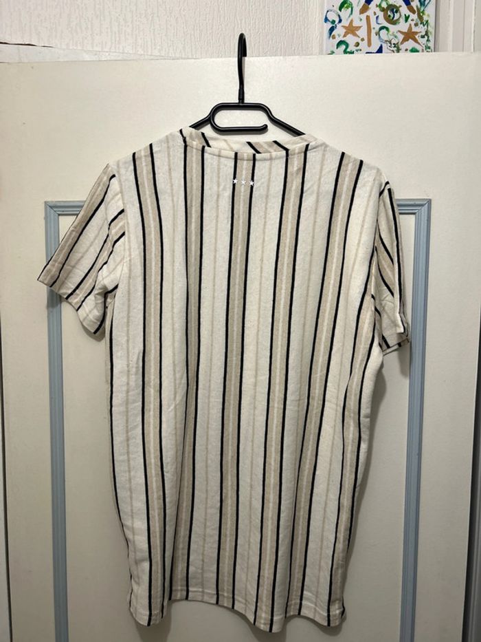 T-shirt Teddy Smith High Life blanc cassé style baseball 16ans (S) - photo numéro 4