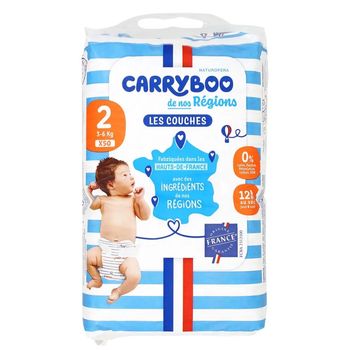 Lot de 50 couches, taille 2 Carryboo