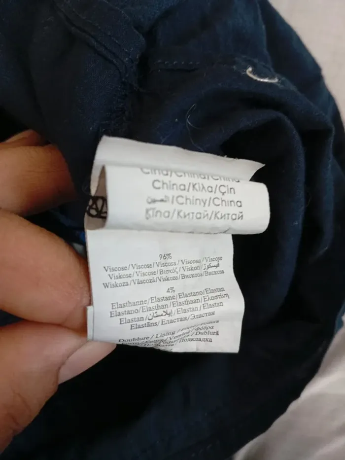 Mini-jupe marine cache cache s/m - photo numéro 6