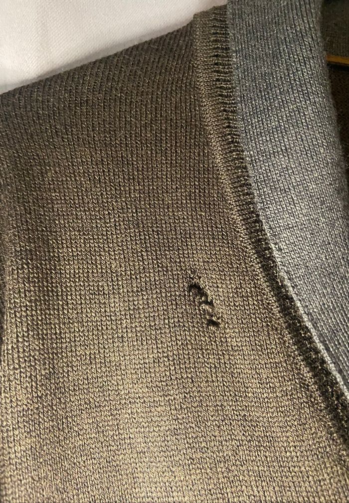 Gilet en laine »Devred »marron et gris - photo numéro 3